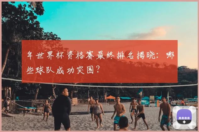 年世界杯资格赛最终排名揭晓：哪些球队成功突围？